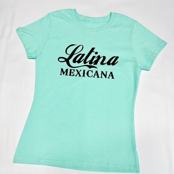 Latina Mexicana Aqua Tee - Picture 1 of 2
